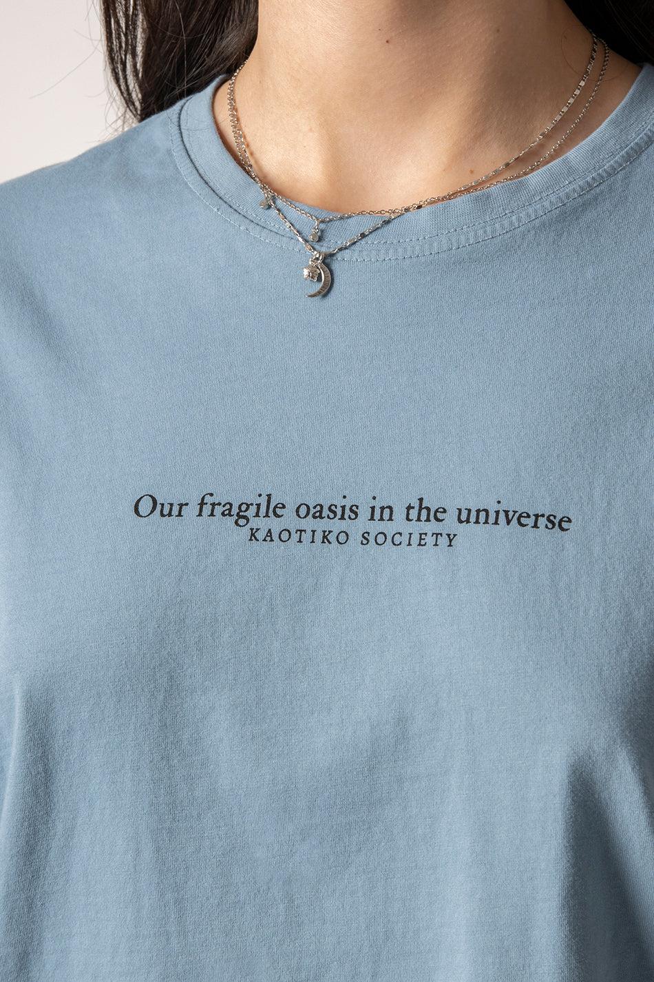 kaotiko Camiseta Washed Oasis Blue Fly Grandes ahorros
