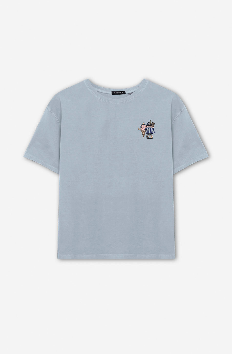 kaotiko Camiseta Washed Ice Cream Steel 2025