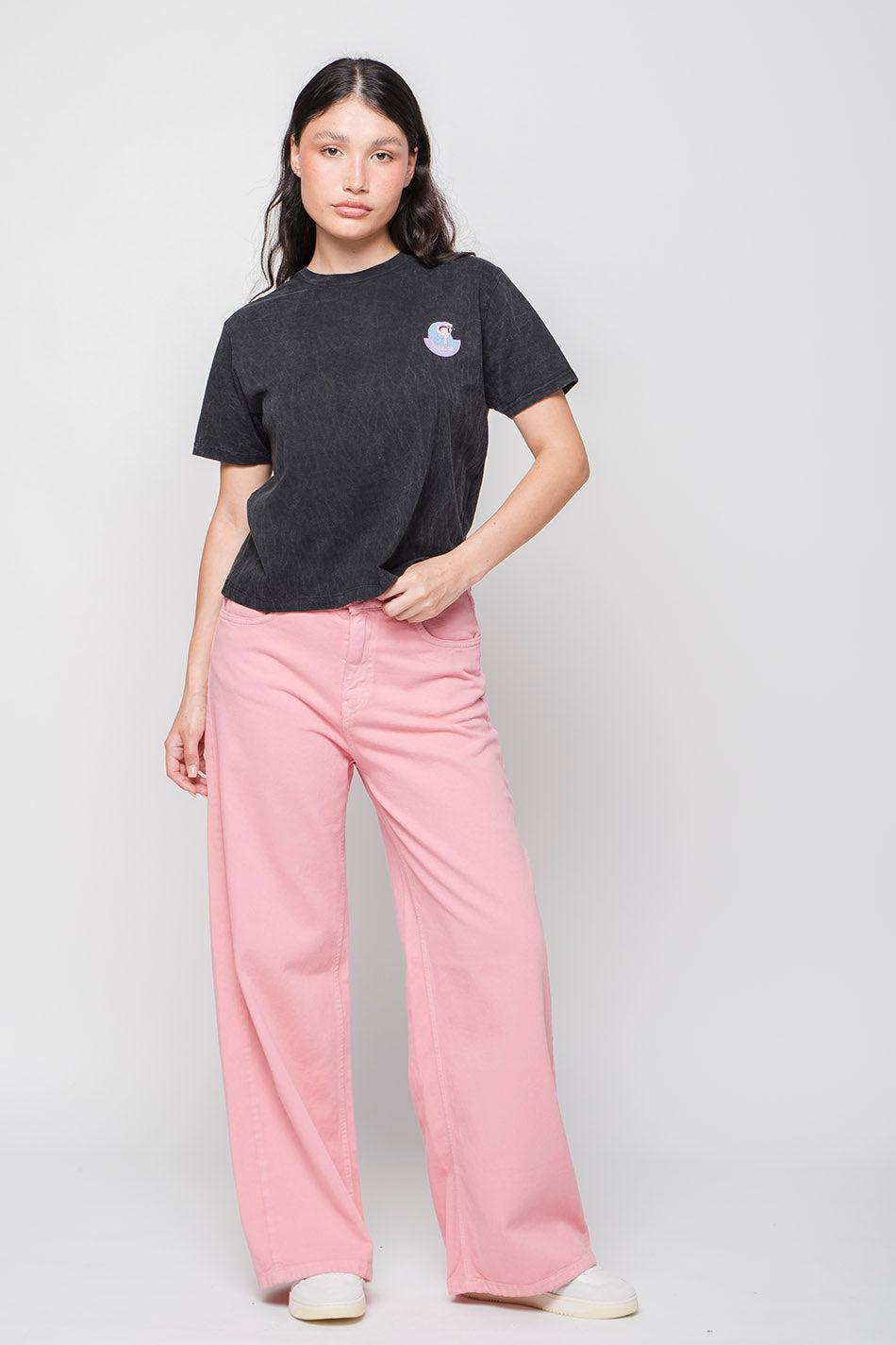 kaotiko Camiseta Washed Timeless Immensity Black Rebajas