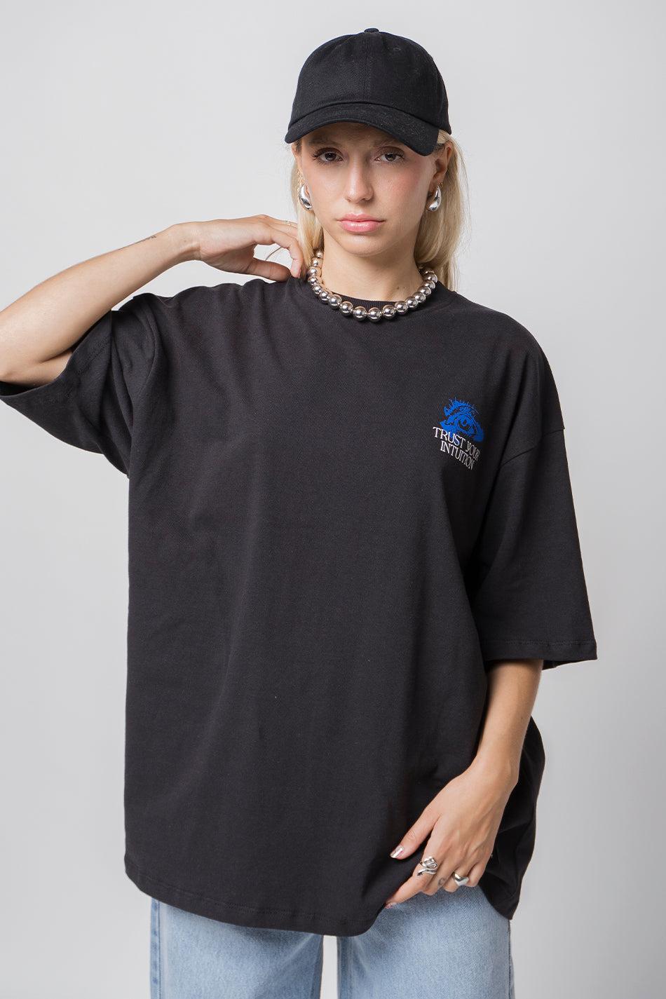 kaotiko Camiseta Eye Trust Your Intuition Black Ventas relámpago