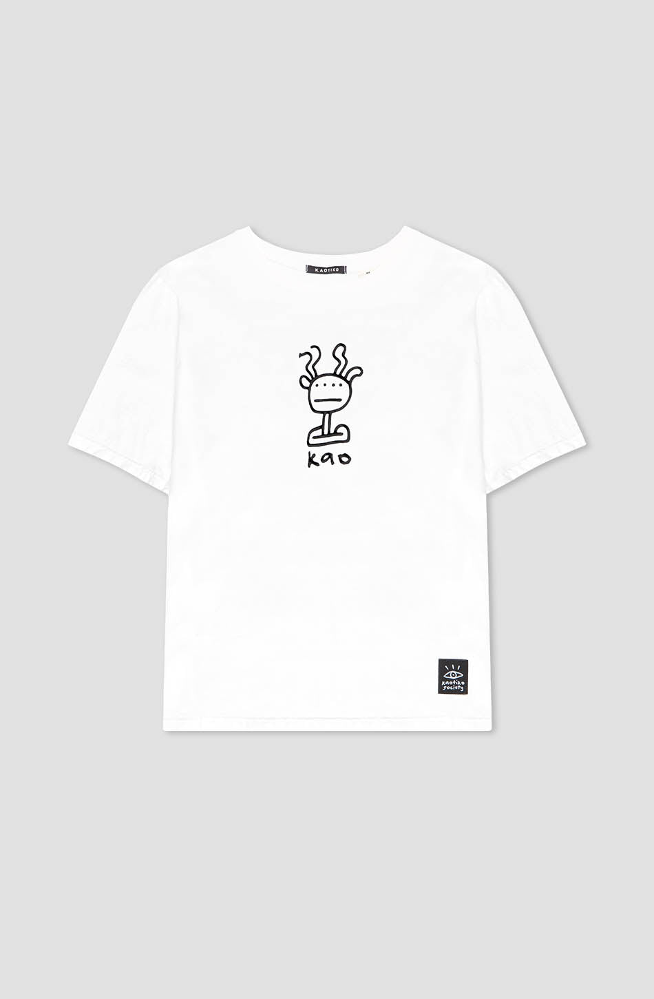 kaotiko Camiseta Washed Boy Eye White Tienda