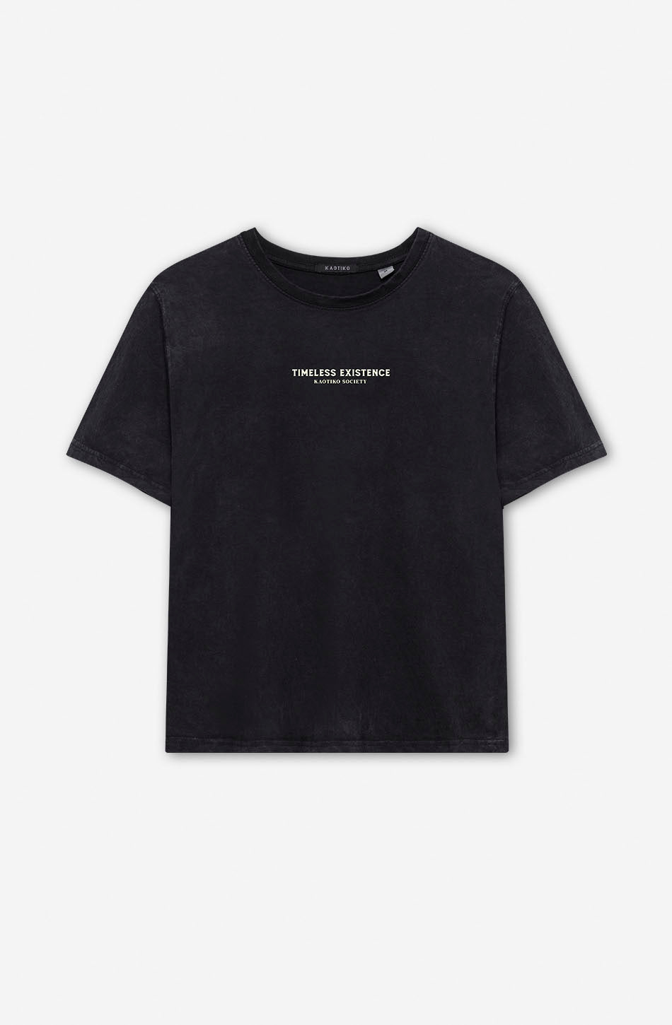 kaotiko Camiseta Washed Volcanic Symphony Black Mejor oferta