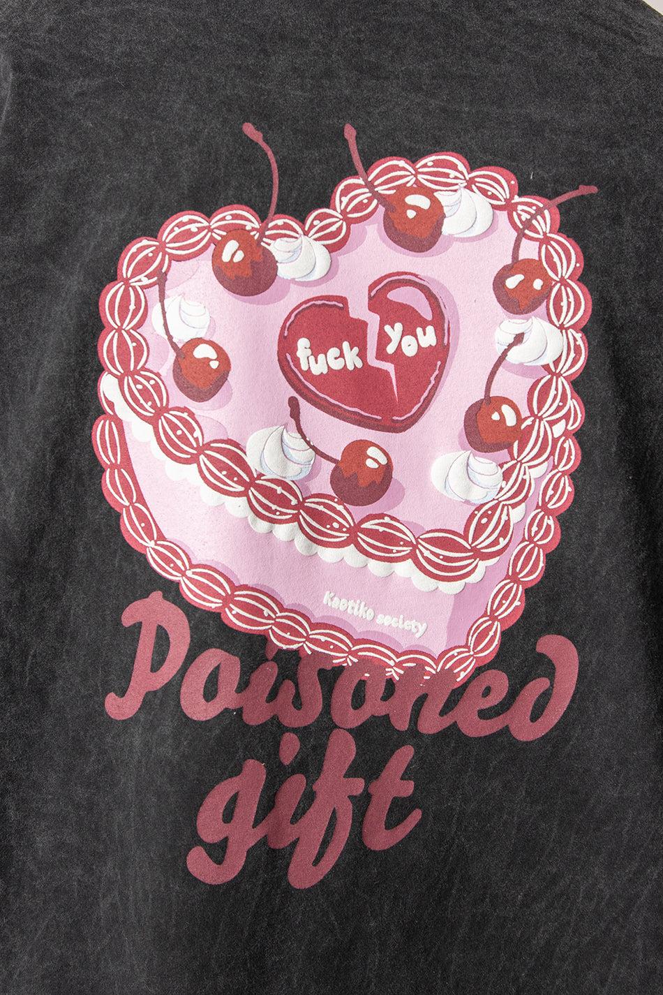 kaotiko Camiseta Washed Poisoned Gift Black Rebajas online