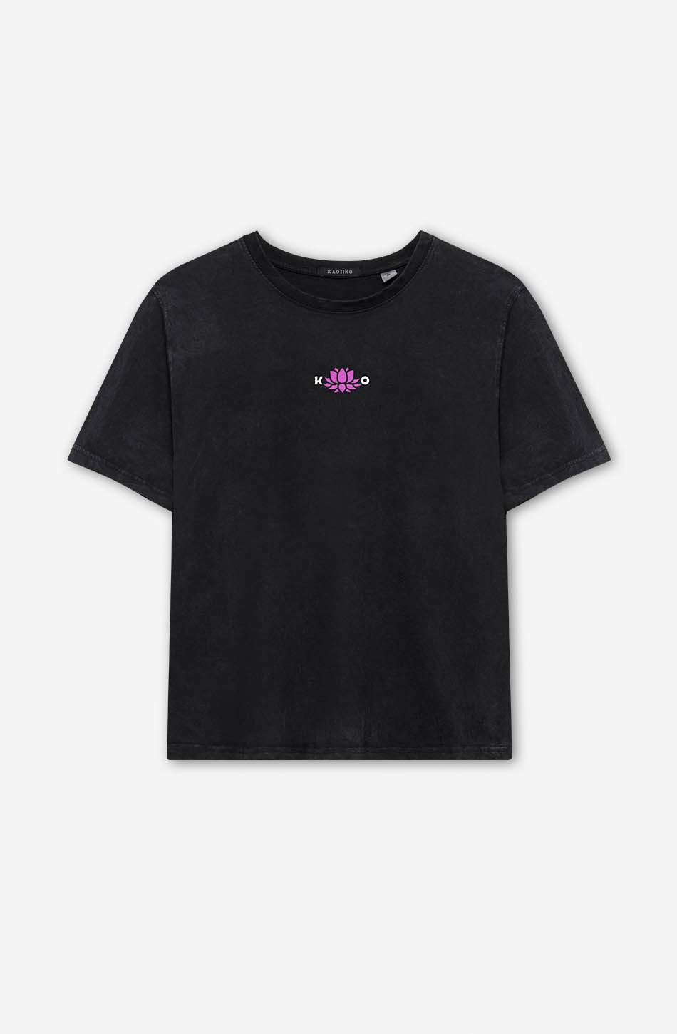 kaotiko Camiseta Washed Lotus Door Black Rebajas top