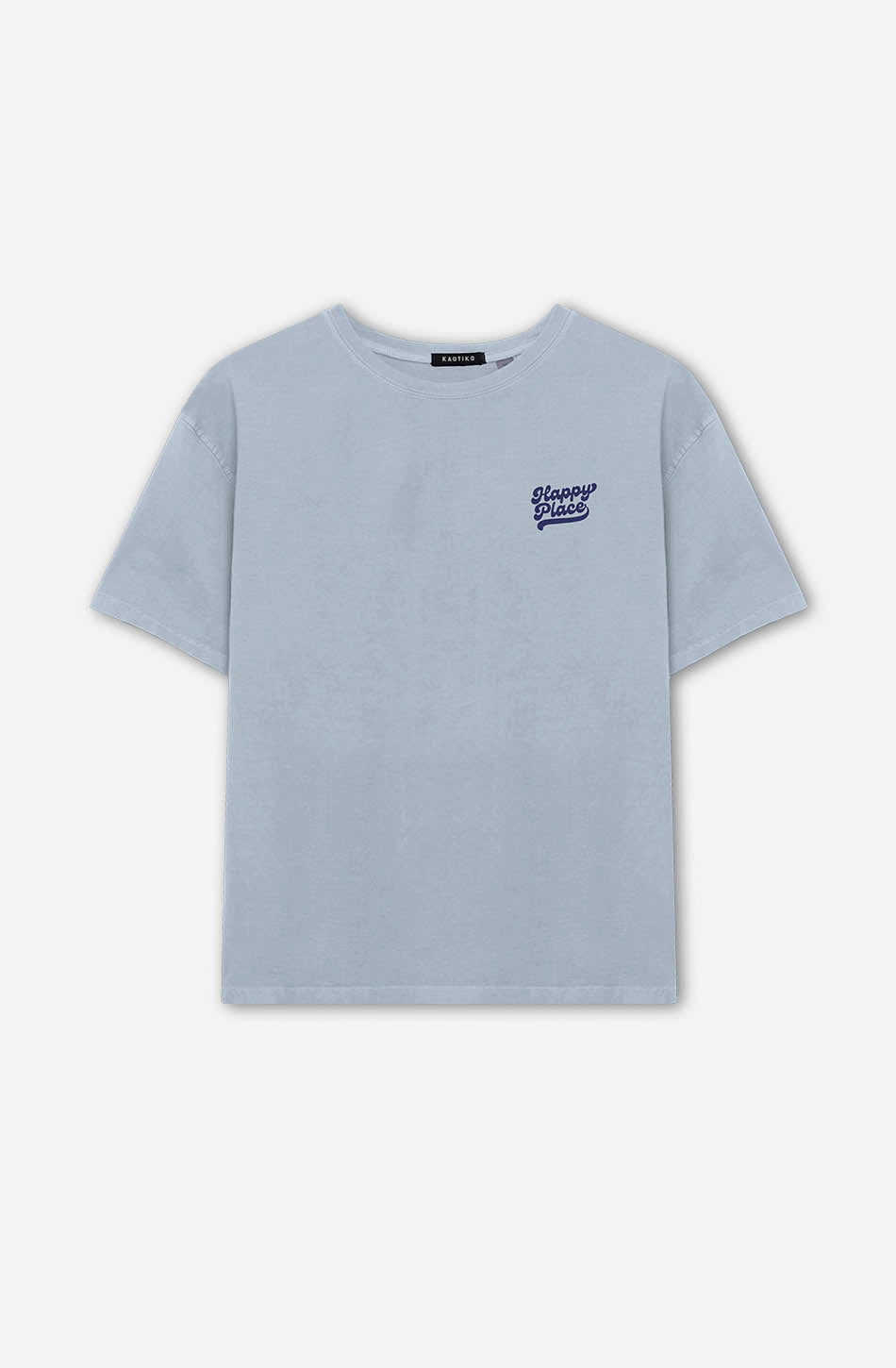 kaotiko Camiseta Washed Happy Place Steel Envío gratis