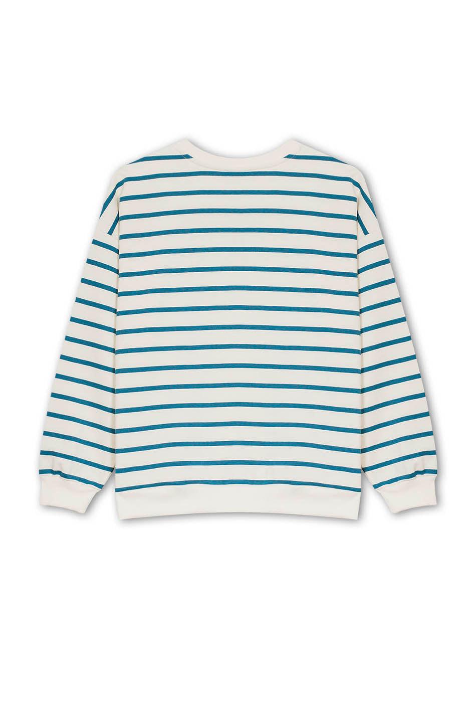 kaotiko Sudadera Stripes Blue/ Ivory Tienda de fábrica