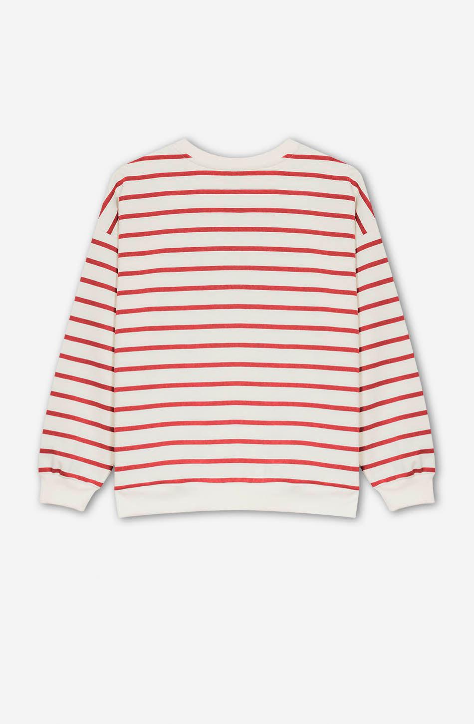 kaotiko Sudadera Stripes Red / Ivory Limitado a 3 días