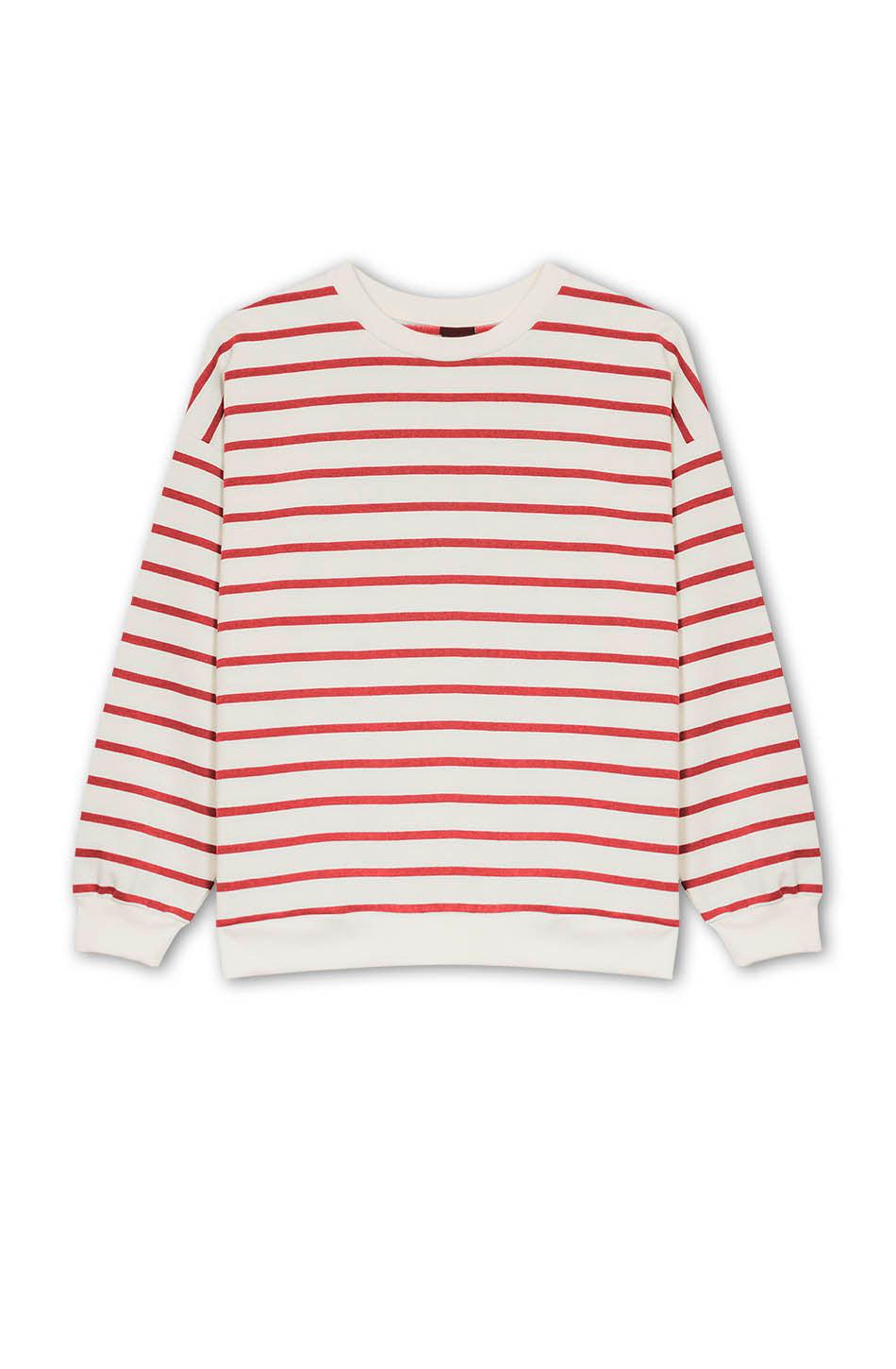 kaotiko Sudadera Stripes Red / Ivory Limitado a 3 días