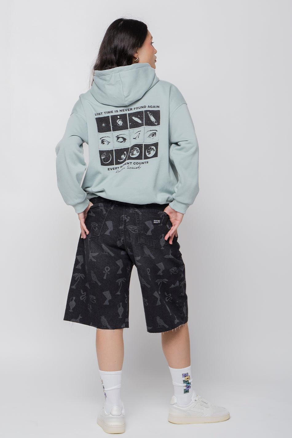 kaotiko Sudadera Washed Phases Eyes Cloud Libre de impuestos
