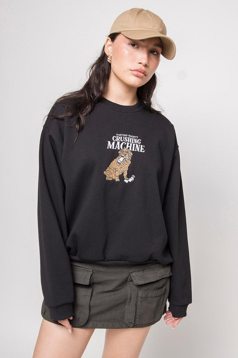 kaotiko Sudadera Crushing Machine Black Ofertas de temporada