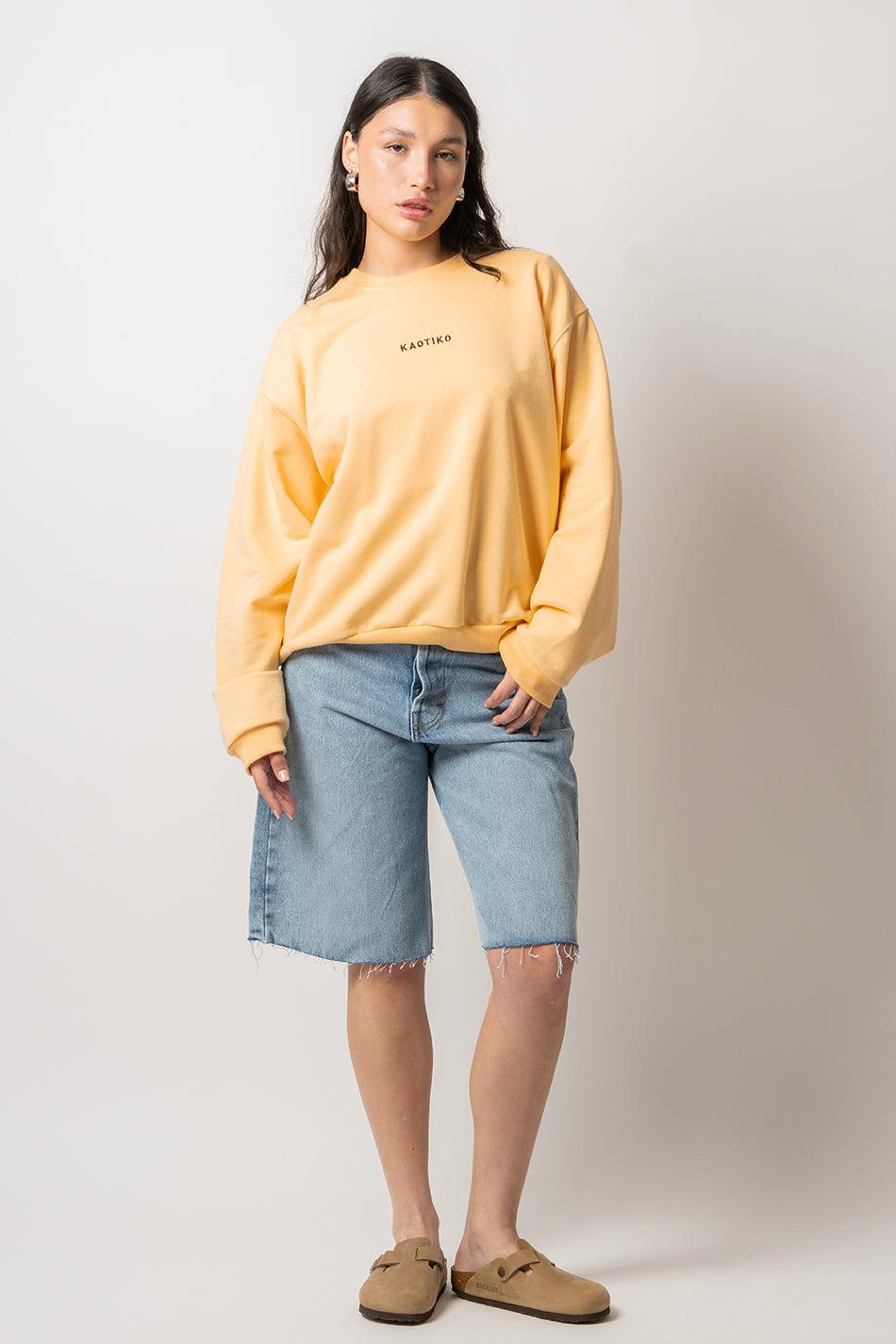kaotiko Sudadera Bruna Vainilla Ofertas especiales