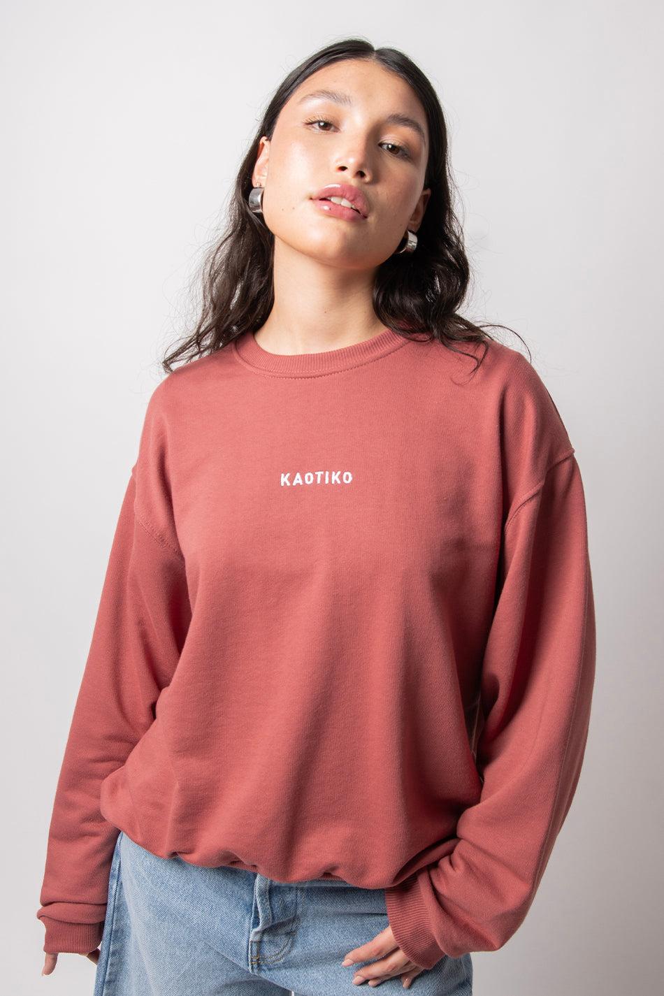 kaotiko Sudadera Bruna Burgundy Rebajas de fin de temporada