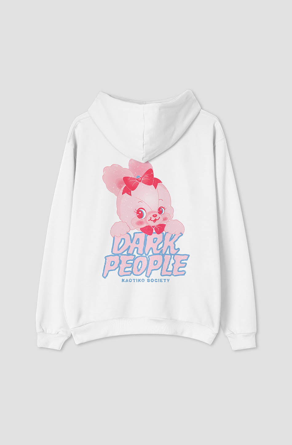 kaotiko Sudadera Dark People Organic Cotton White