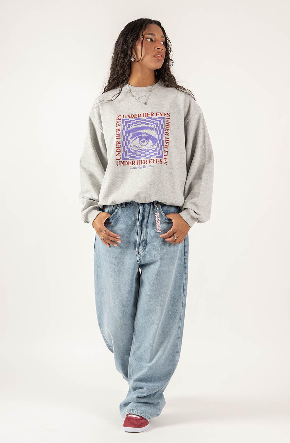 kaotiko Sudadera Under Her Eyes Gray Outlet online
