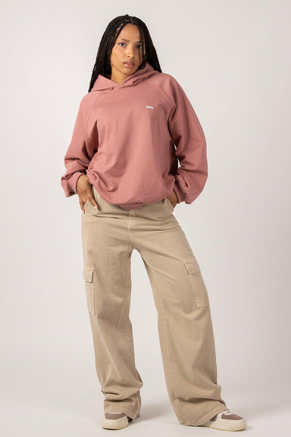 kaotiko Sudadera Emily Soft Burgundy Venta caliente