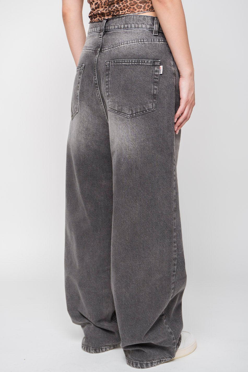 kaotiko Pantalón Loose Baggy Denim Black Precio de fábrica