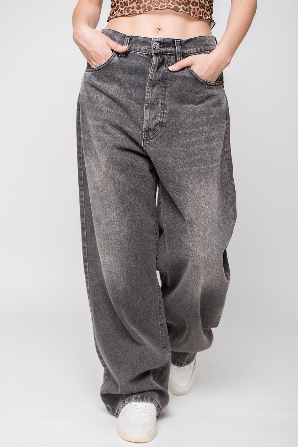 kaotiko Pantalón Loose Baggy Denim Black Precio de fábrica