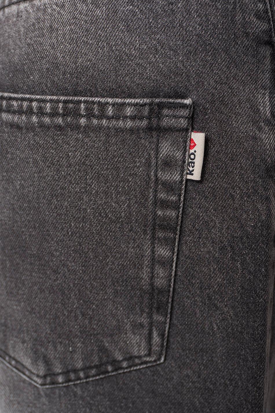 kaotiko Pantalón Loose Baggy Denim Black Precio de fábrica