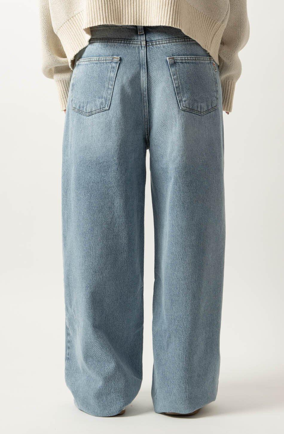 kaotiko Pantalón Baggy Oversize Denim Promoción por tiempo limitado