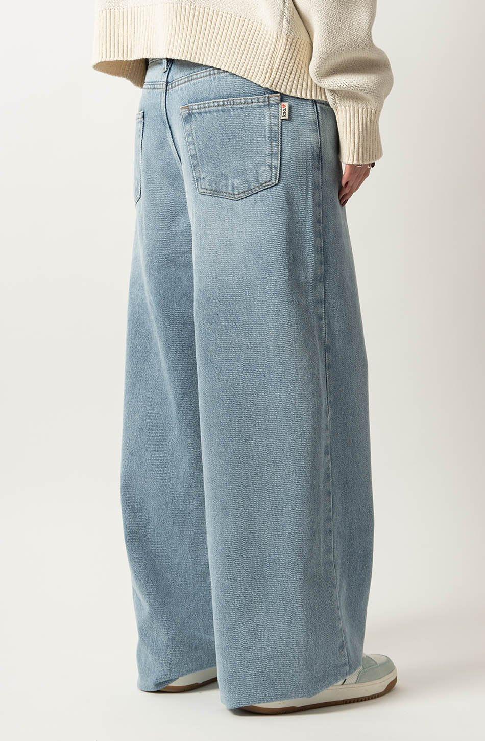 kaotiko Pantalón Baggy Oversize Denim Promoción por tiempo limitado