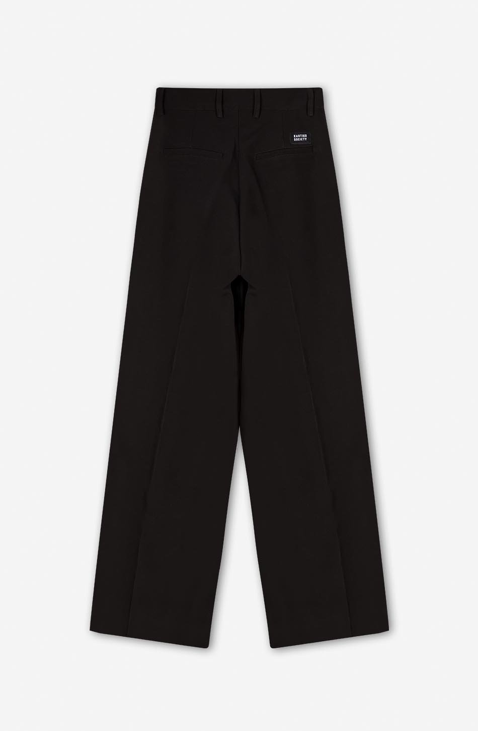 kaotiko Pantalón Wide Leg Pinzas Black Oferta especial de fábrica