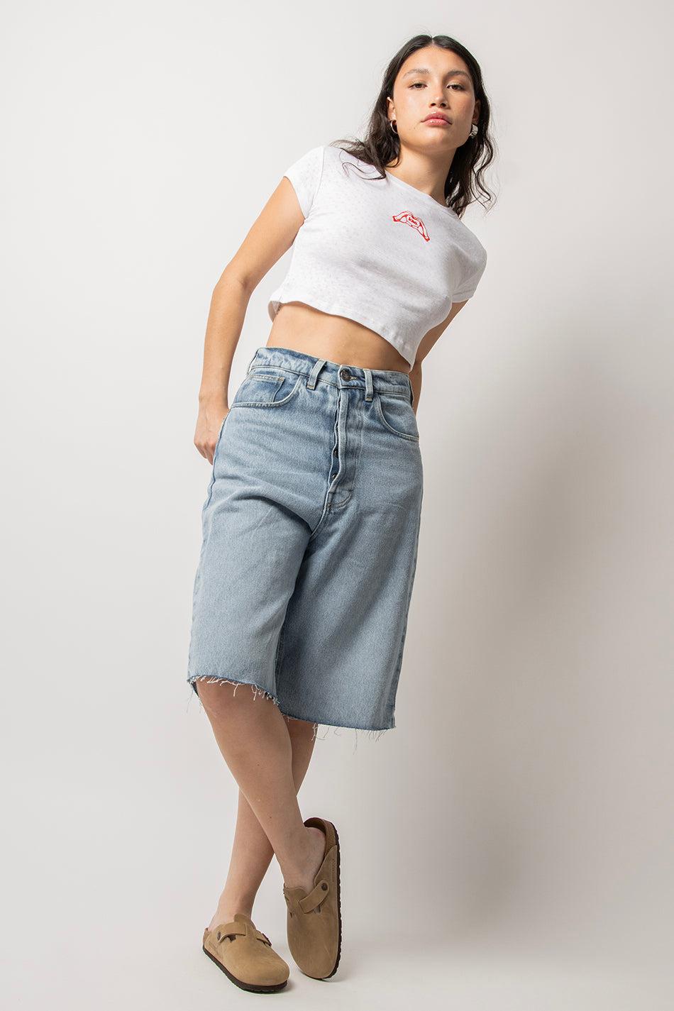 kaotiko Bermuda Loose Baggy Denim Limitado a 3 días