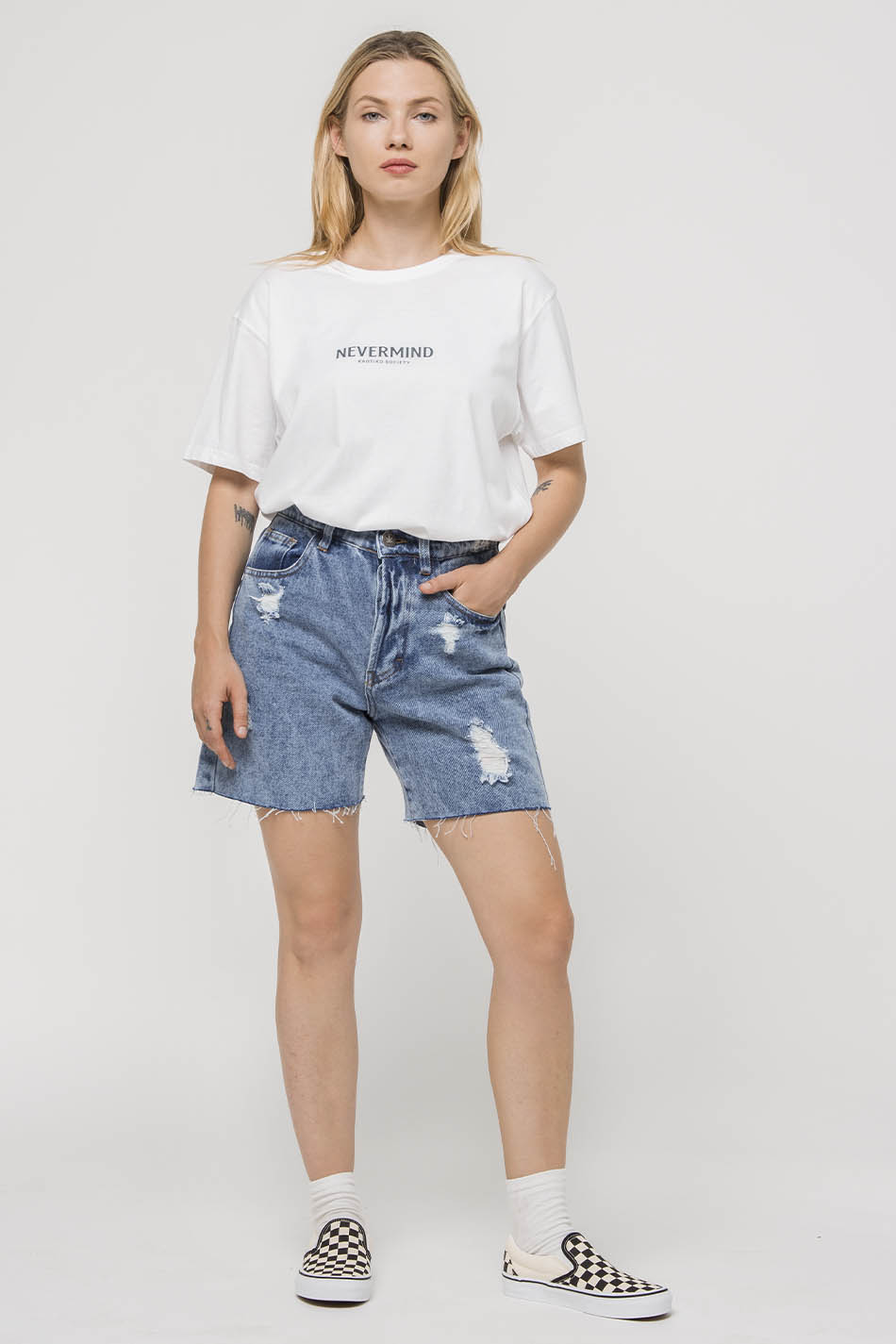kaotiko Short Mid Denim Vintage Libre de impuestos