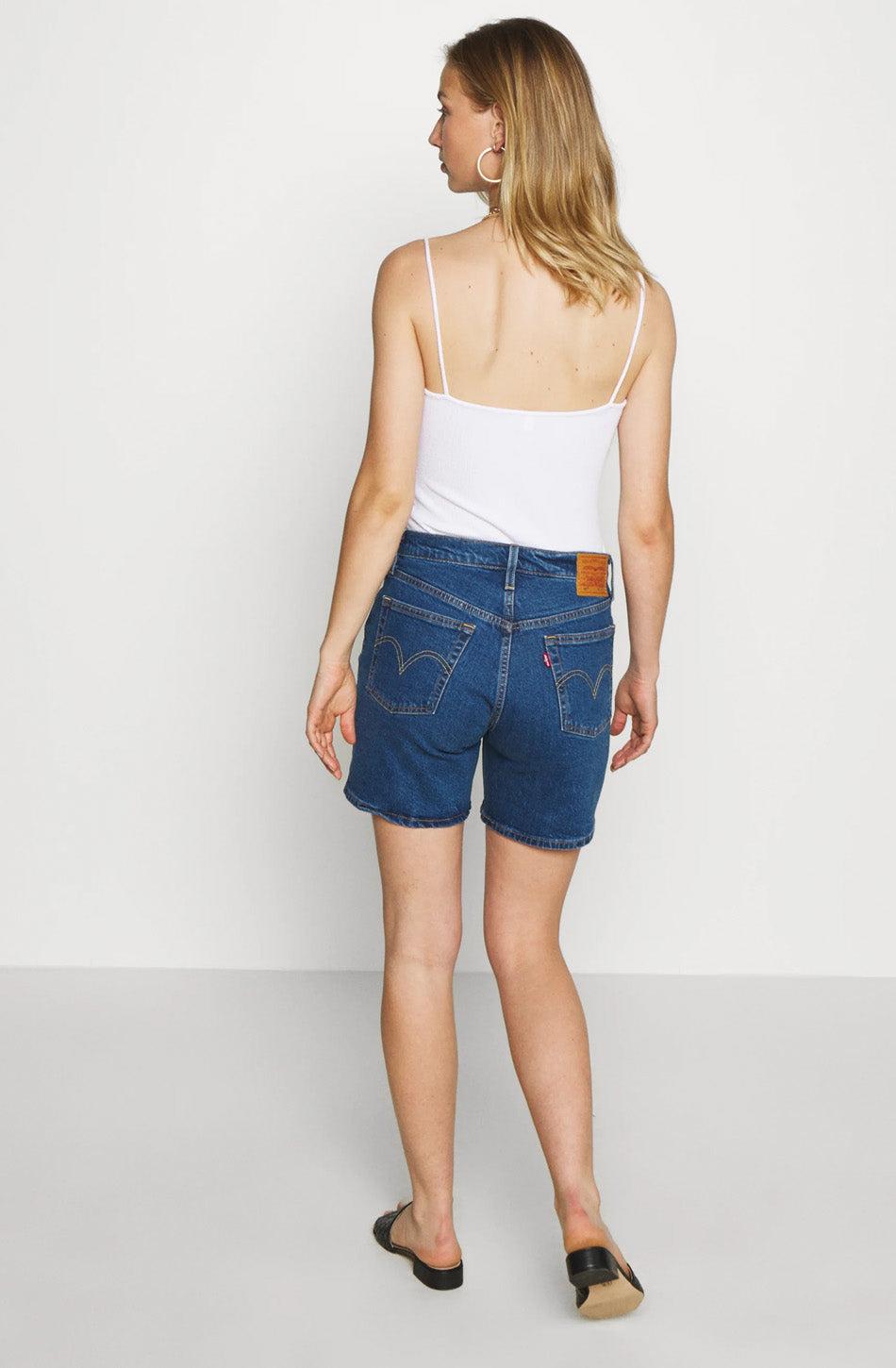 kaotiko Shorts Levi's Mid Thight Blue Ofertas especiales