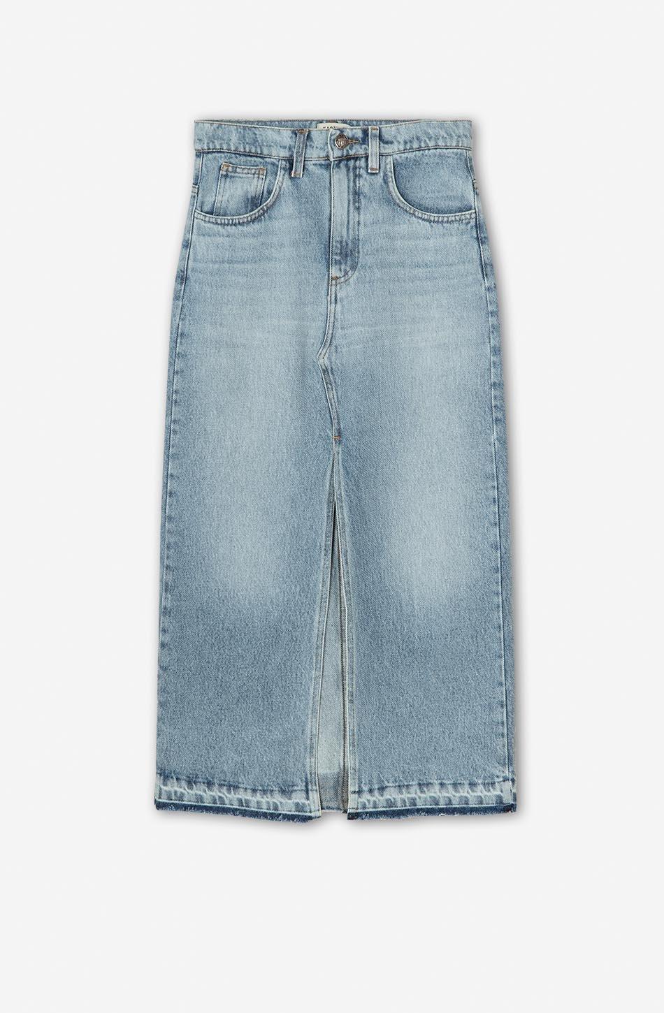kaotiko Falda Long Denim Rebajas de fin de temporada