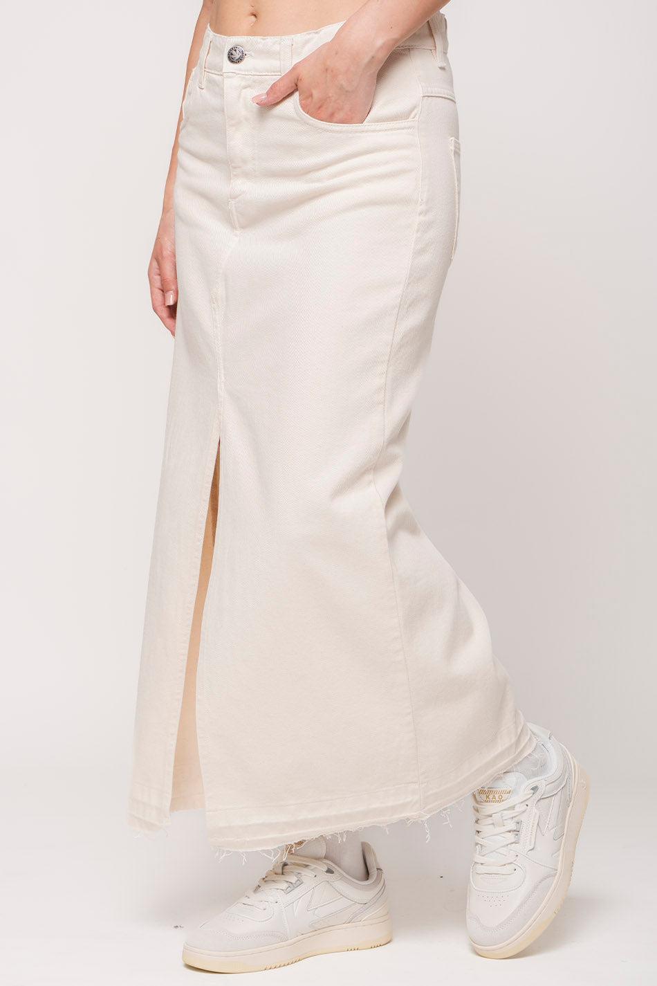 kaotiko Falda Long Denim Stone Precio ultrabajo