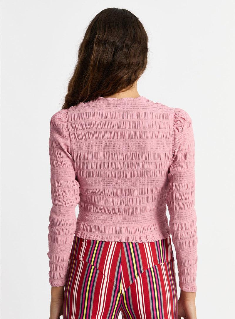 laagam BABET PINK TEXTURED BLOUSE Rebajas baratas