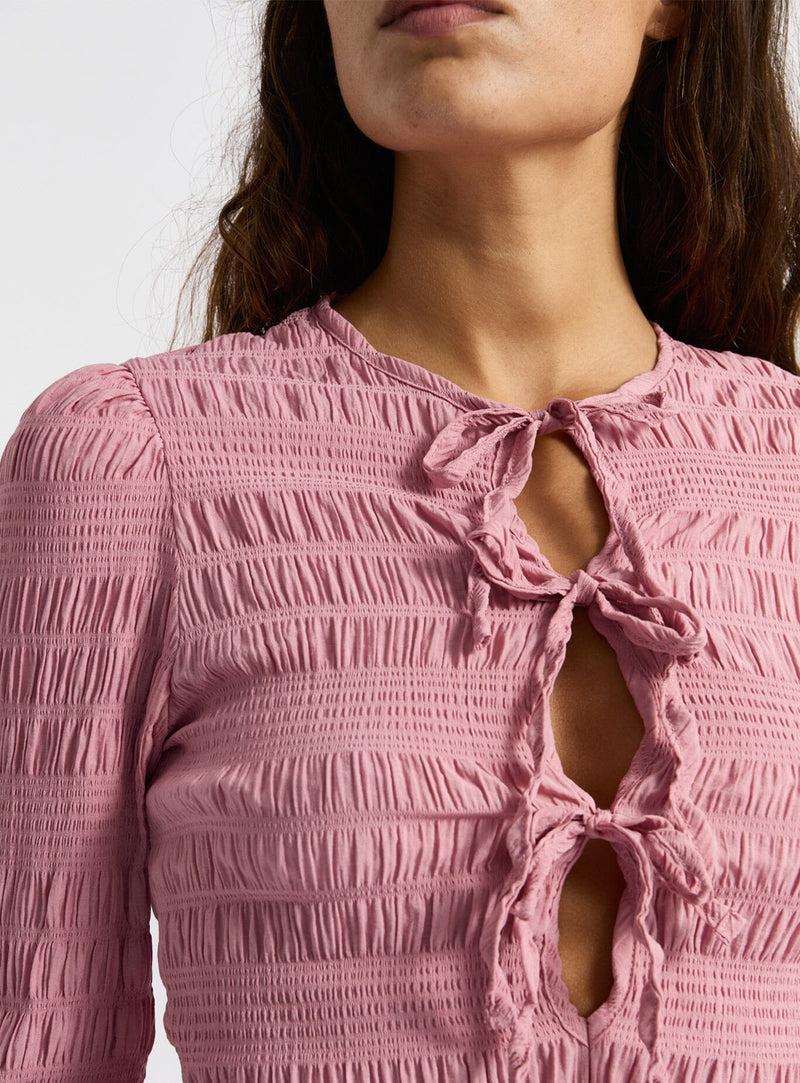 laagam BABET PINK TEXTURED BLOUSE Rebajas baratas