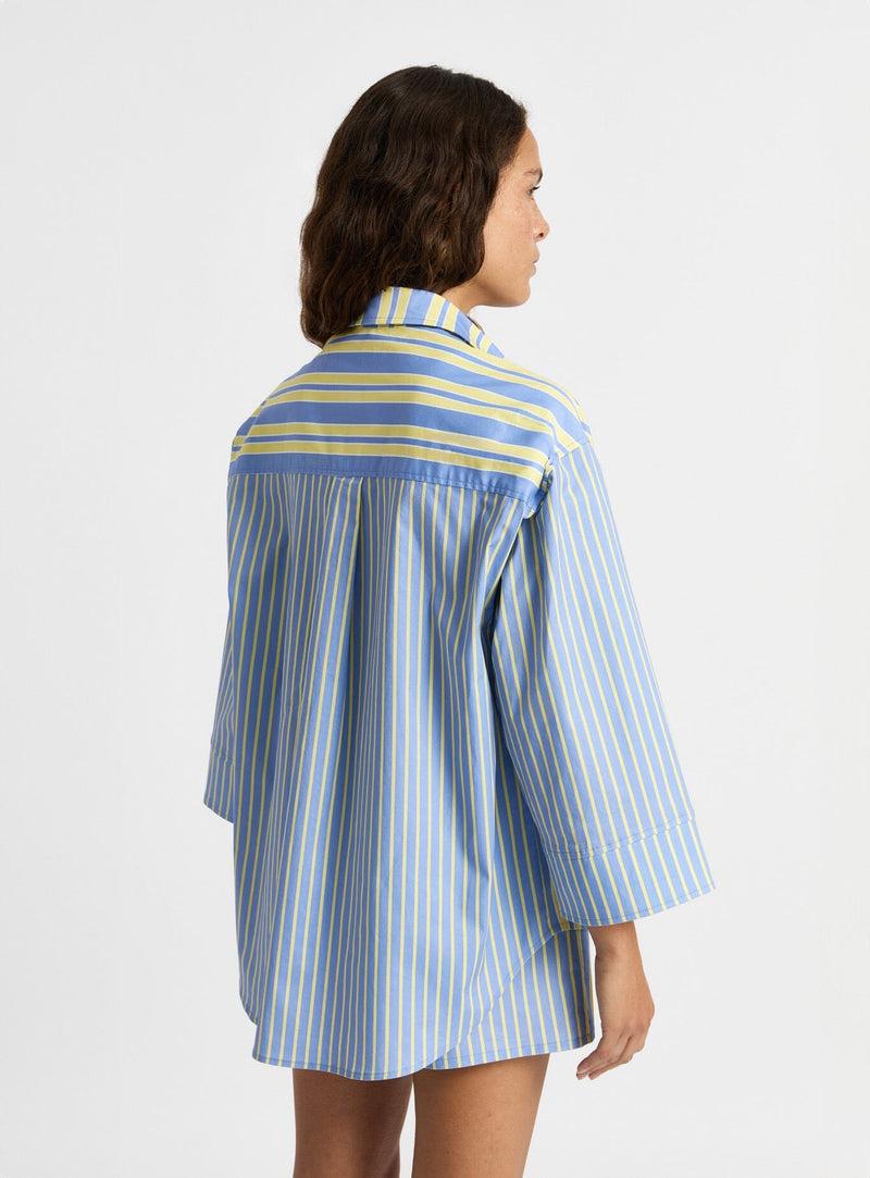 laagam CAOS BLUE POPLIN SHIRT Los más vendidos