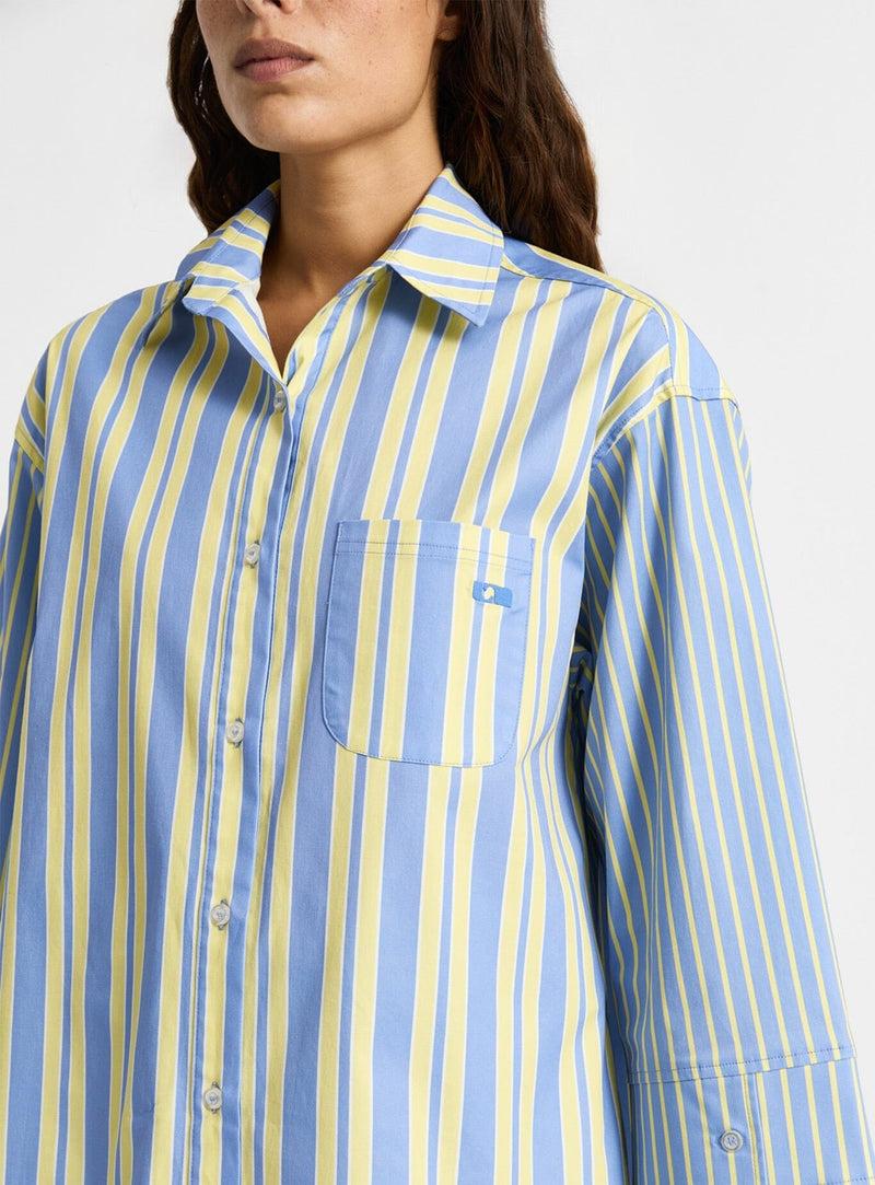 laagam CAOS BLUE POPLIN SHIRT Los más vendidos