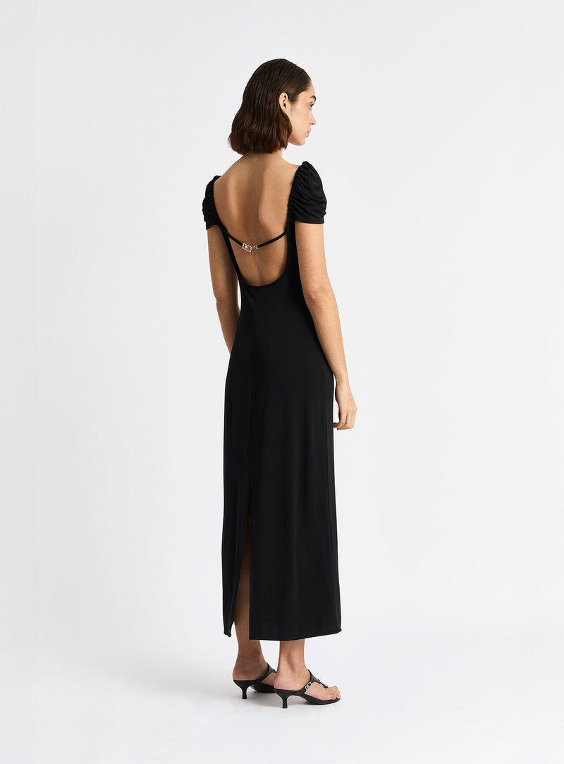 laagam SIA BLACK JERSEY MIDI DRESS Envío gratis