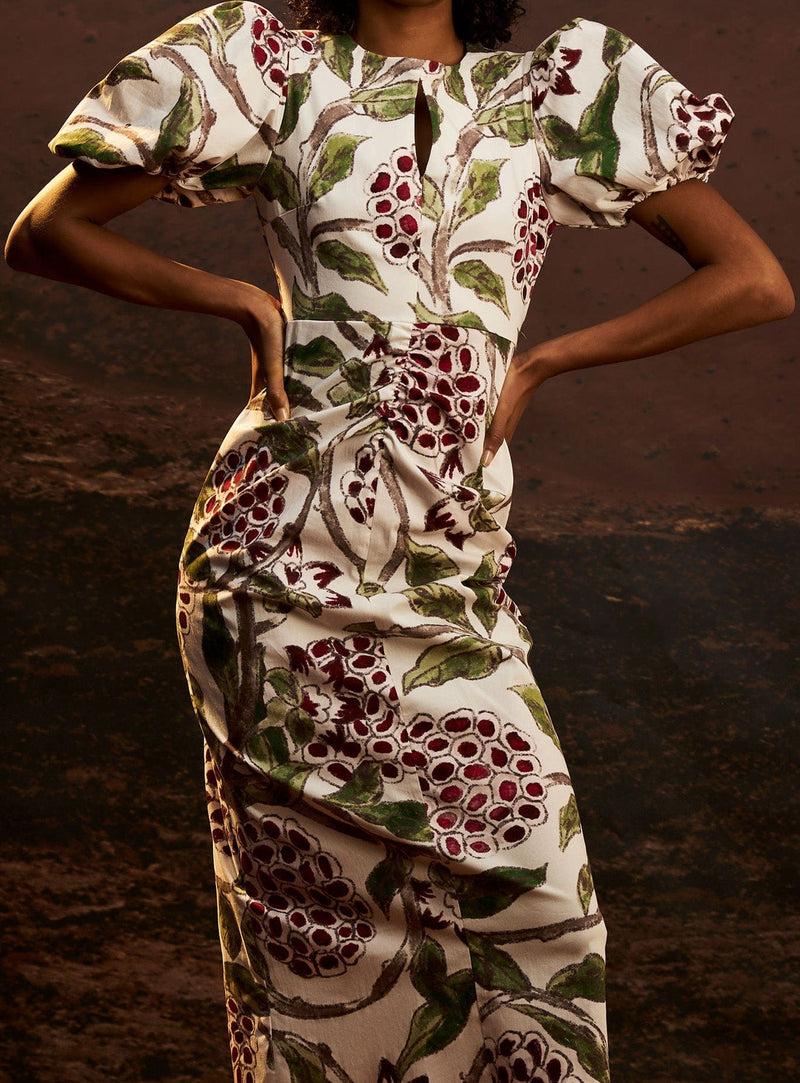 laagam PROVENCE GERD MIDI DRESS Liquidación