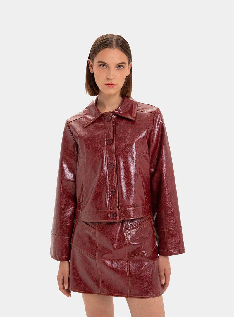 laagam ALEXA BURGUNDY JACKET Tienda