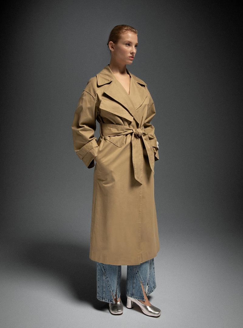 laagam TRENCH LONDRES BEIGE Rebajas online