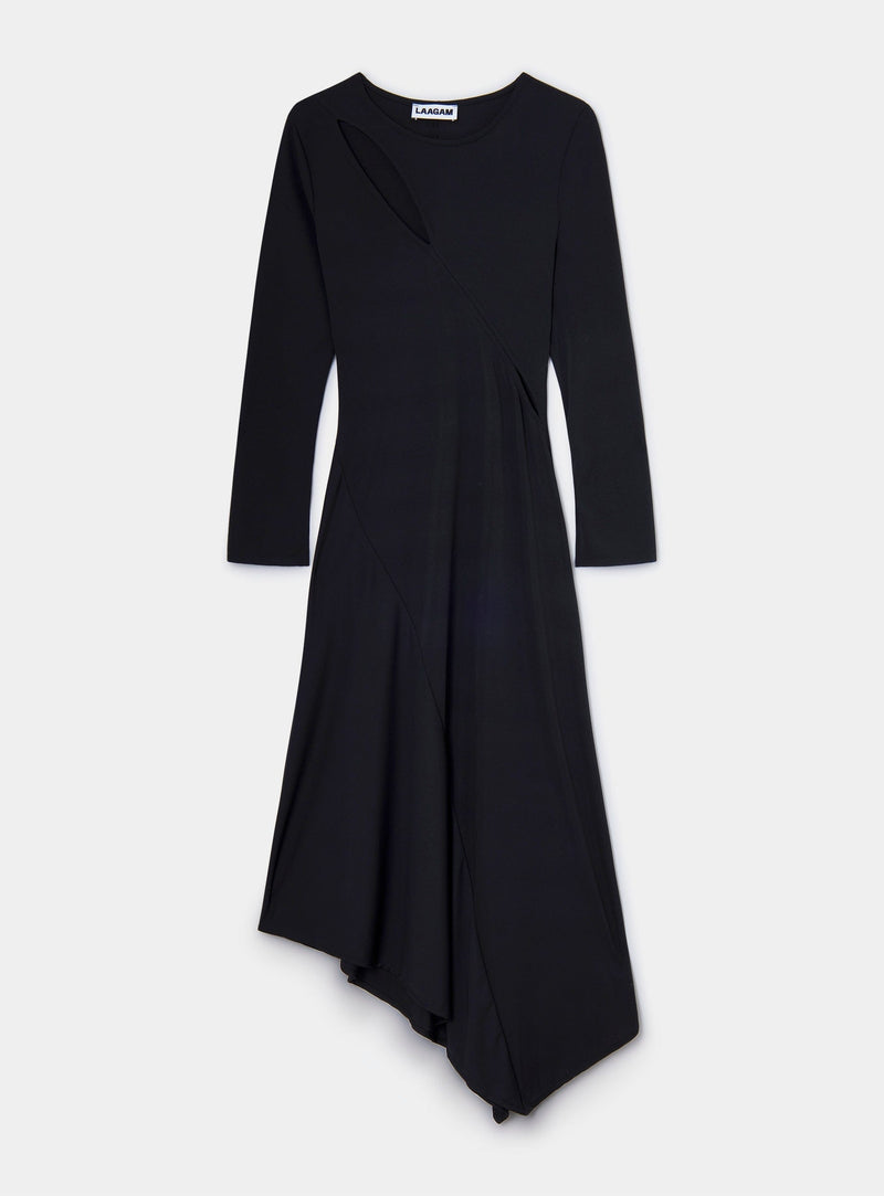 laagam WINONA BLACK STRETCH DRESS