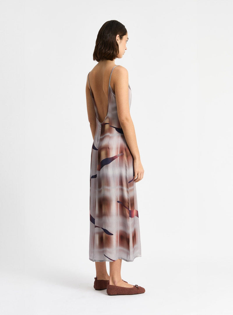 laagam GALLERY GREY STRAP MIDI DRESS Última moda
