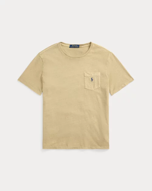 ﻿lauren ralph lauren Camiseta de algodón y lino Standard Fit para hombre | Ralph Lauren® ES Precio de fábrica