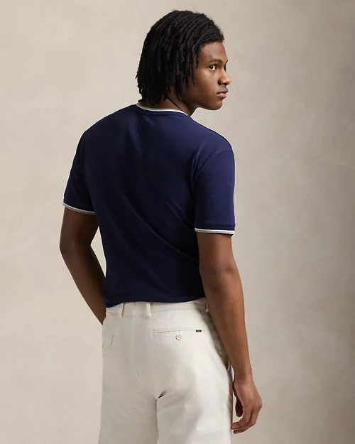 lauren ralph lauren Camiseta de piqué elástico Classic Fit para hombre | Ralph Lauren® ES Solo queda un día
