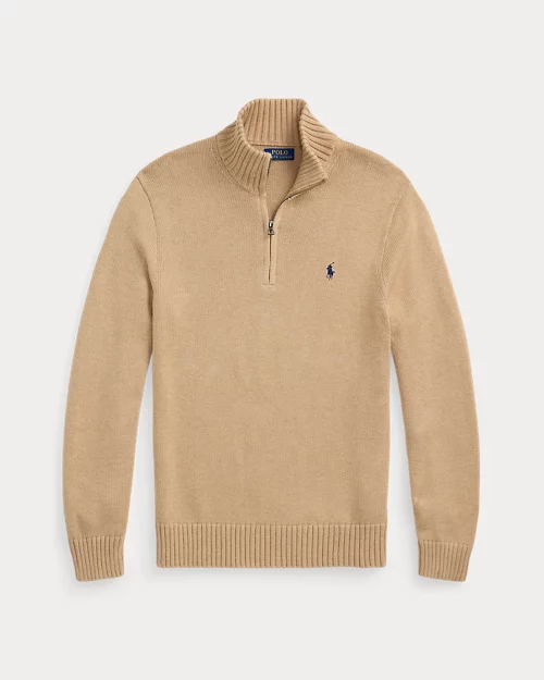 lauren ralph lauren Jersey de algodón con cremallera corta para hombre | Ralph Lauren® ES Superdescuento