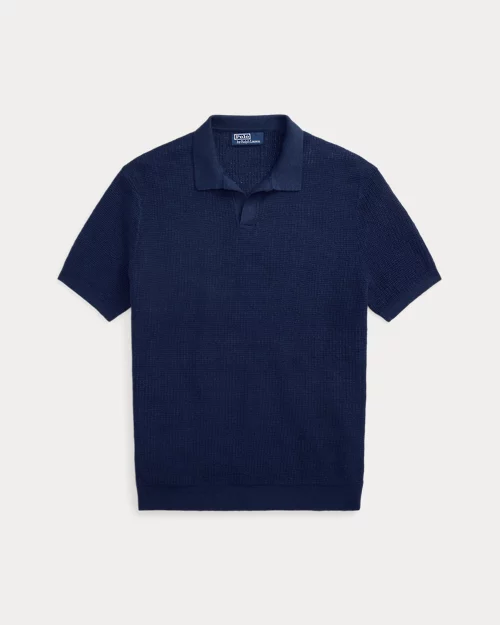 lauren ralph lauren Jersey de lino en punto de piqué para hombre | Ralph Lauren® ES Envío internacional gratuito