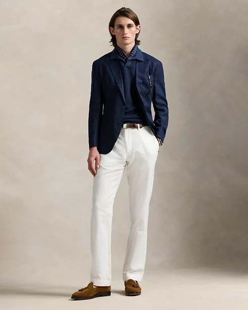 lauren ralph lauren Jersey de lino en punto de piqué para hombre | Ralph Lauren® ES Envío internacional gratuito