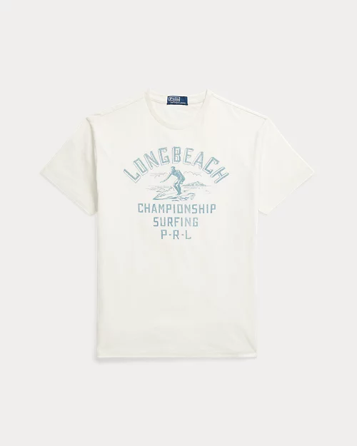 lauren ralph lauren Camiseta de punto Classic Fit estampada para hombre | Ralph Lauren® ES Tienda de fábrica