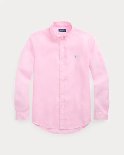 lauren ralph lauren Camisa de lino Custom Fit para hombre | Ralph Lauren® ES Grandes ahorros