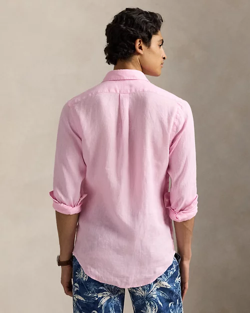 lauren ralph lauren Camisa de lino Custom Fit para hombre | Ralph Lauren® ES Grandes ahorros