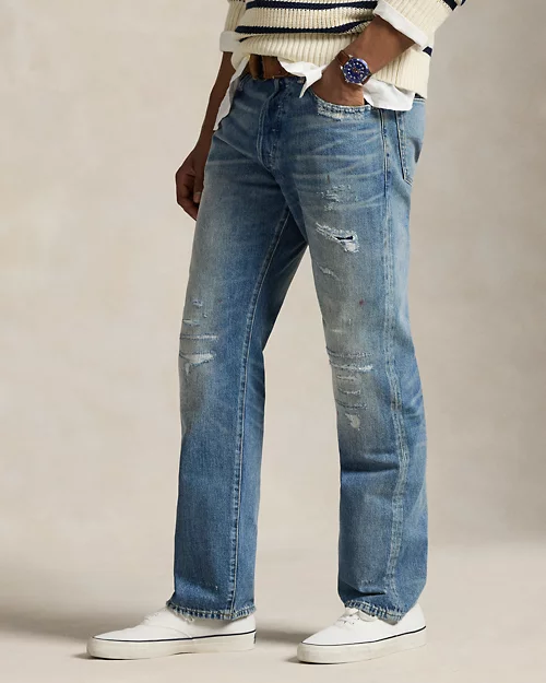 lauren ralph lauren Jeans desgastados Vintage Classic para hombre | Ralph Lauren® ES Rebajas baratas
