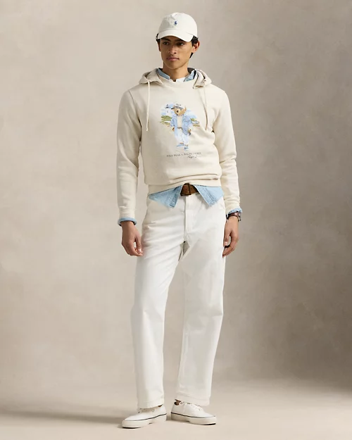 lauren ralph lauren Sudadera de felpa flameada con Polo Bear para hombre | Ralph Lauren® ES Liquidación